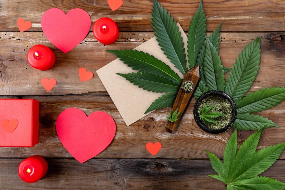 Cannabis Valentines Stock Image